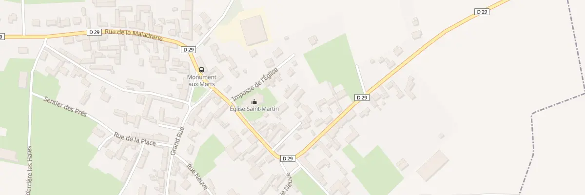 Plan du 28 Rue du Général Frére à Grévillers