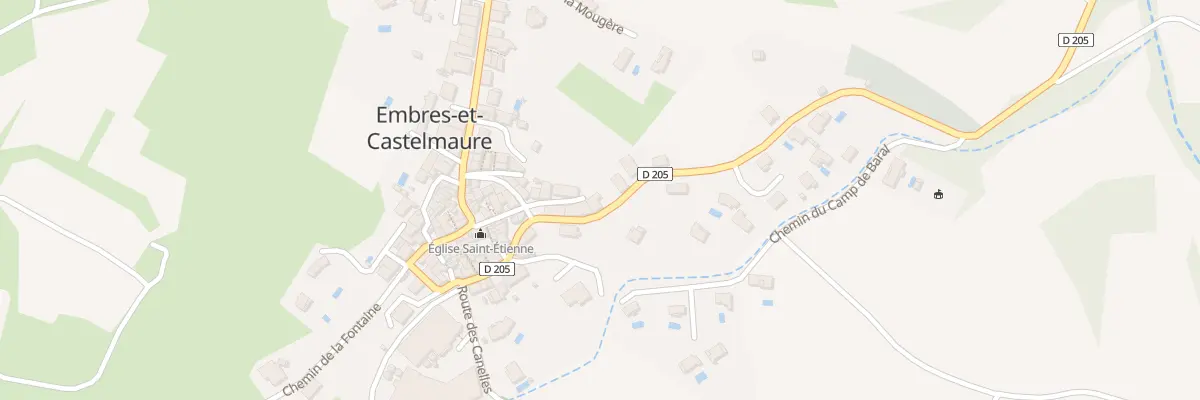 Plan du 6 Rte Ancienne Rte de St Jean à Embres-et-Castelmaure