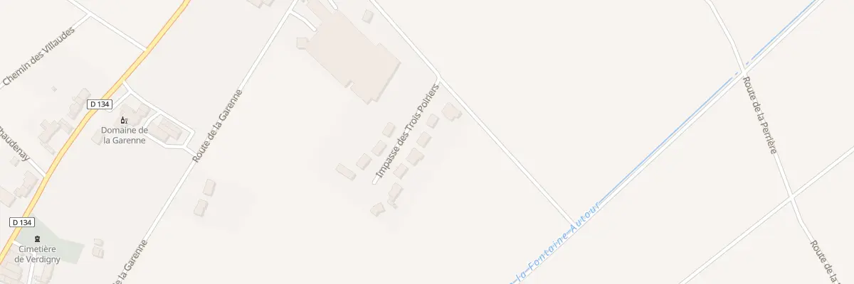 Plan du 243 Les Hates Gouris à Verdigny