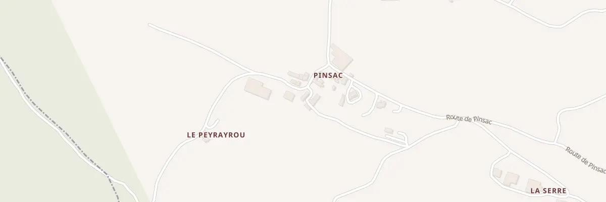Plan du 5097 Pinsac aux Costes-Gozon