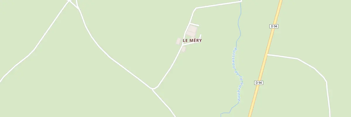 Plan du 1390 Le mery à Sauvagny