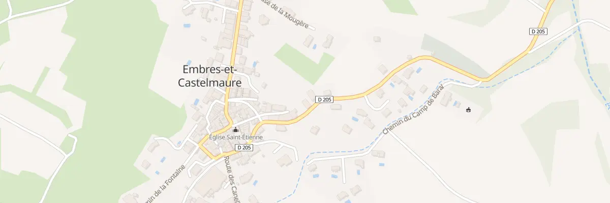 Plan du 9 Rte de Narbonne à Embres-et-Castelmaure