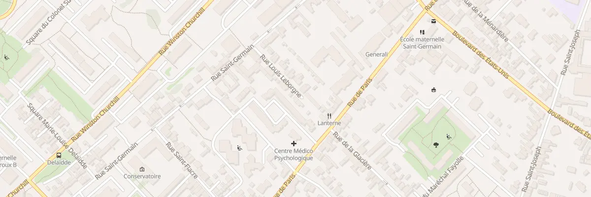Plan du 12 Rue Louis Leborgne à Compiègne
