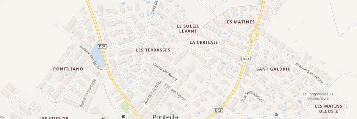 Plan du 37 Av Pau Casals à Ponteilla