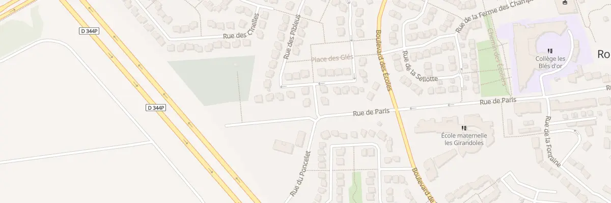 Plan du 23 Rue des Pibleus à Bailly-Romainvilliers