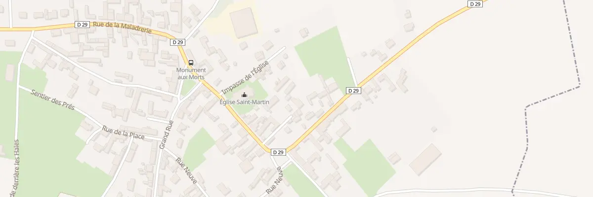 Plan du 32 Rue du Général Frére à Grévillers
