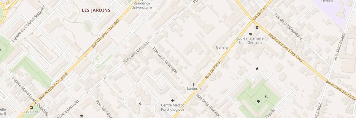 Plan du 13 Rue Louis Leborgne à Compiègne