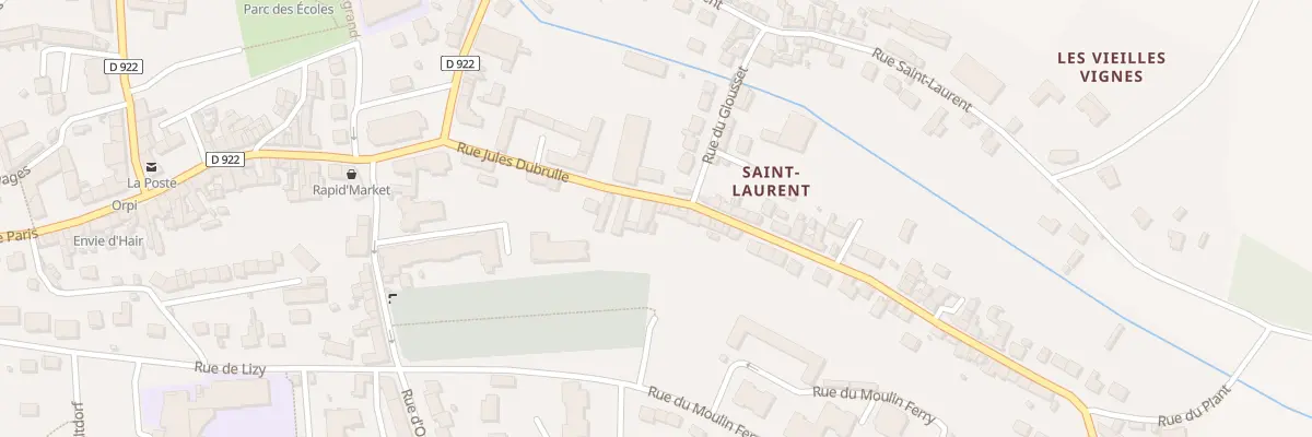 Plan du 16 Rue Jules Dubrulle à Nanteuil-le-Haudouin