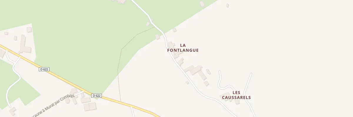 Plan du 384 Che de La Fontblanque à Murat-sur-Vèbre