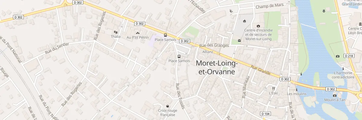 Plan du 4 Pl Samois à Moret-Loing-et-Orvanne