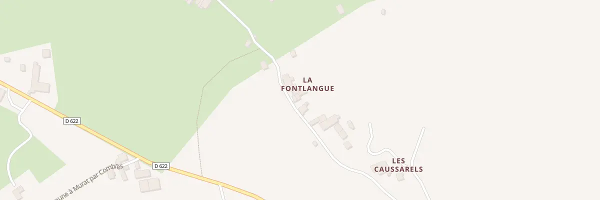 Plan du 386 Che de La Fontblanque à Murat-sur-Vèbre