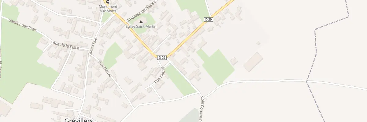 Plan du 13 Rue du Général Frére à Grévillers