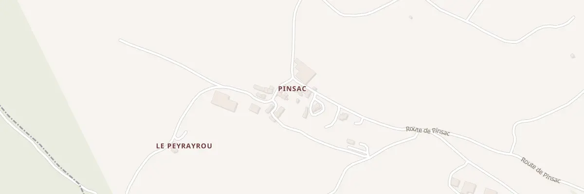 Plan du 5128 Pinsac aux Costes-Gozon