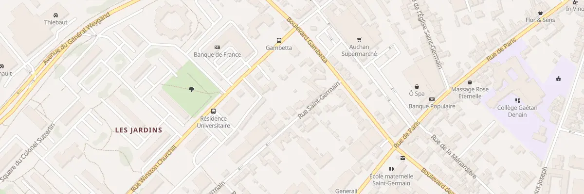 Plan du 2T Rue Saint-Germain à Compiègne