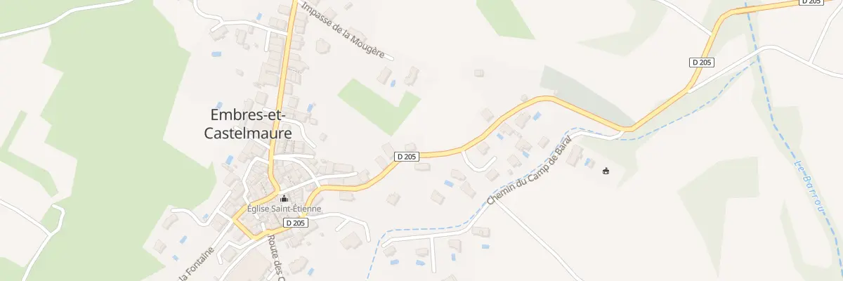 Plan du 13 Rte de Narbonne à Pexiora