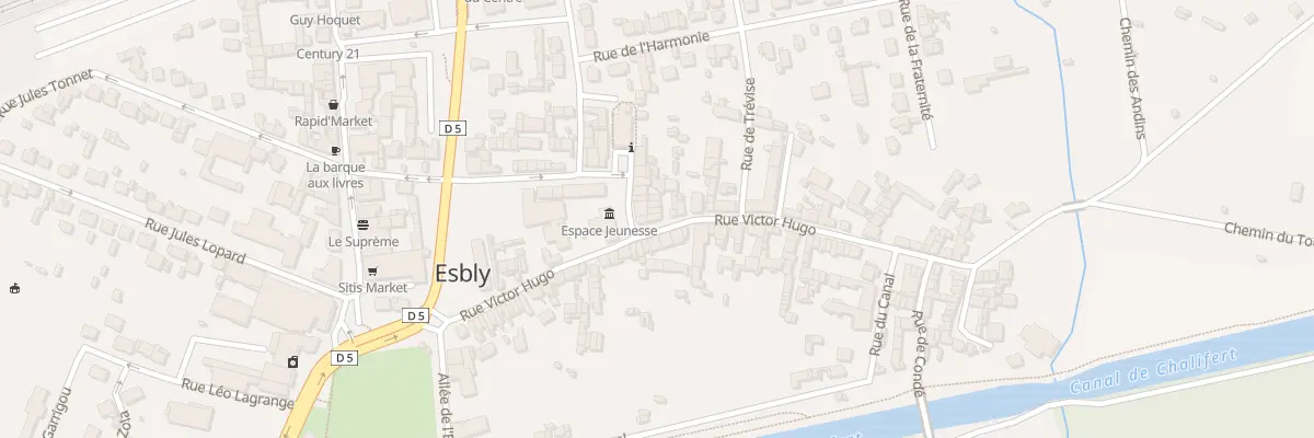 Plan du 25 Rue Victor Hugo à Esbly