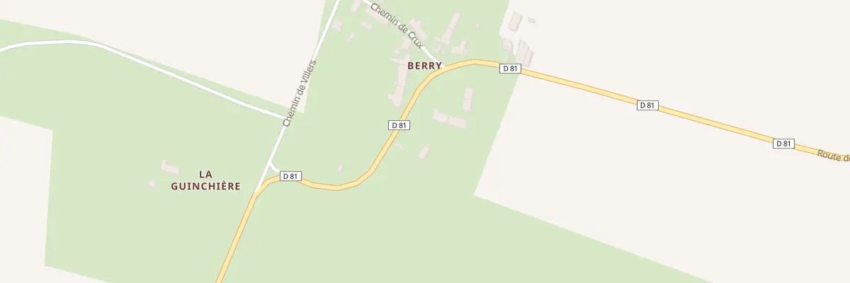 Plan du 10 Rte de Garigny à Villequiers