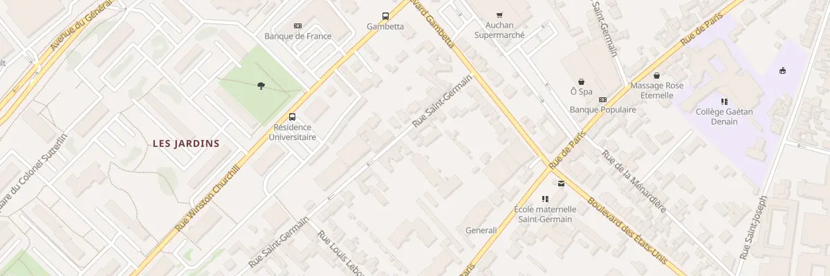 Plan du 7 Rue Saint-Germain à Compiègne
