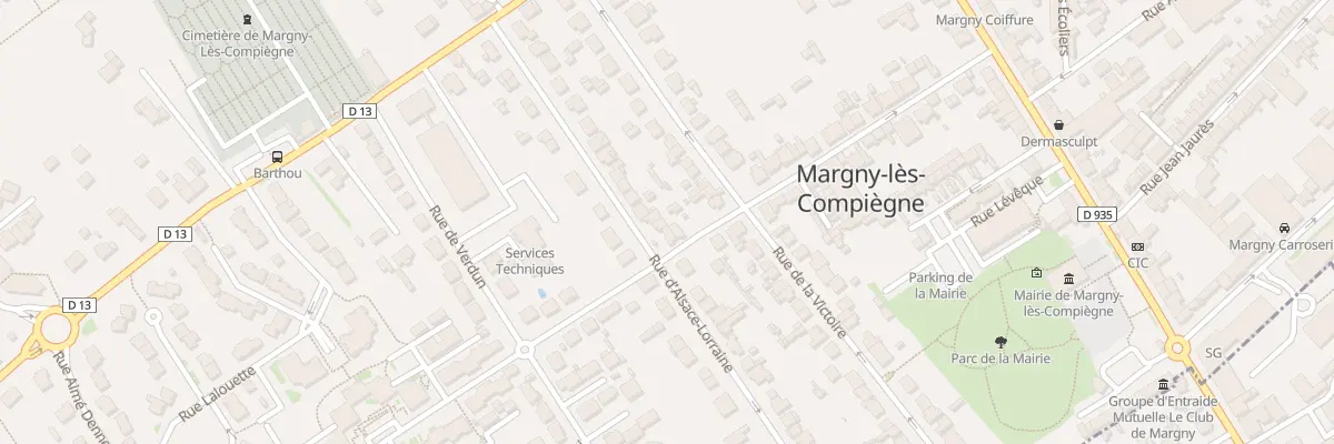 Plan du 312 Rue Alsace Lorraine à Margny-lès-Compiègne