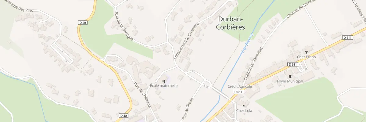 Plan du 2 Lot le Chamma à Durban-Corbières