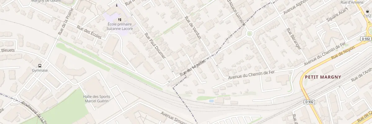 Plan du 92 Rue du 14 Juillet à Margny-lès-Compiègne