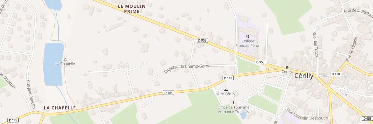 Plan du 6 Rue Bretet à Cérilly
