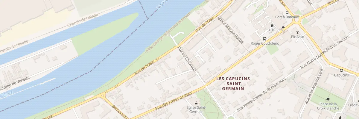 Plan du 2B Rue du Chevreuil à Compiègne