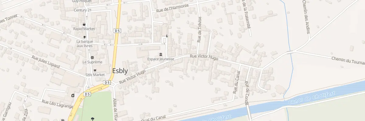 Plan du 74 Rue Victor Hugo à Esbly