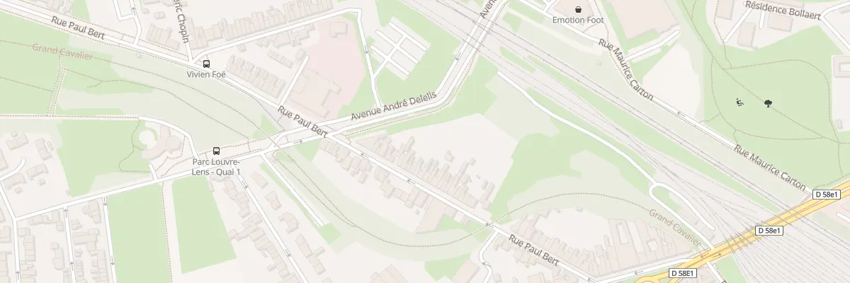 Plan du 58 Rue Paul Bert à Lens