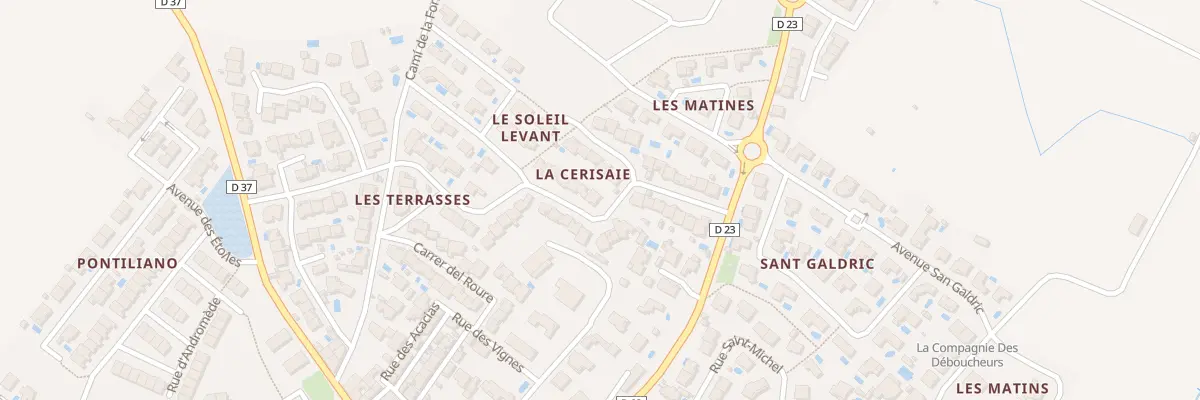 Plan du 16 Av Pau Casals à Ponteilla