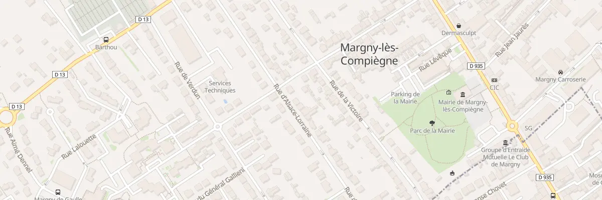 Plan du 254 Rue Alsace Lorraine à Margny-lès-Compiègne
