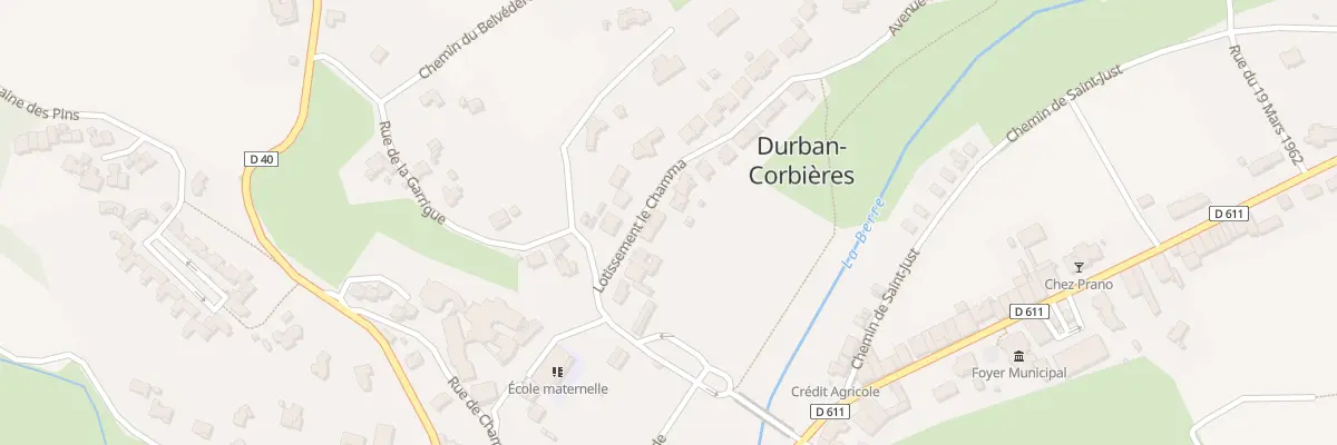 Plan du 10 Lot le Chamma à Durban-Corbières