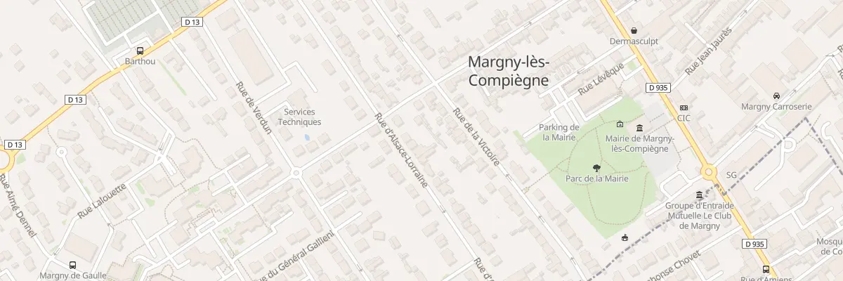 Plan du 242 Rue Alsace Lorraine à Margny-lès-Compiègne