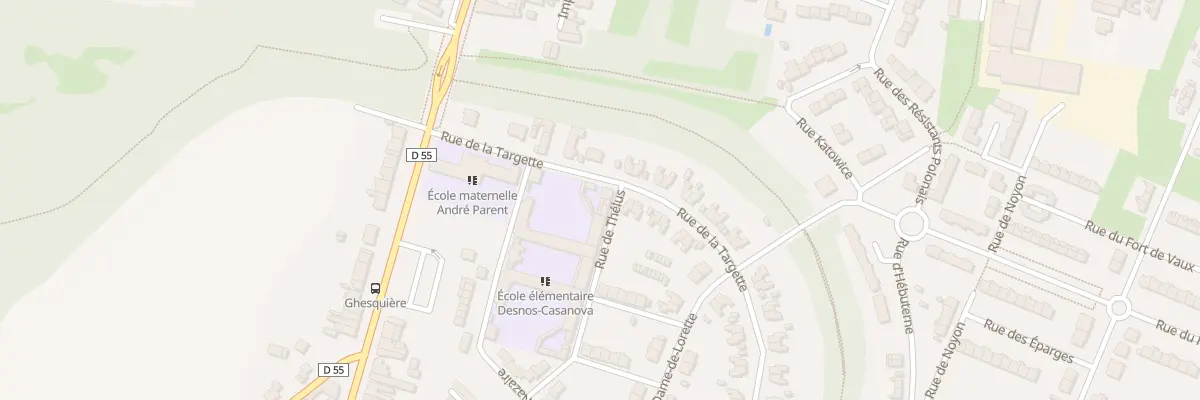 Plan du 1 Rue de Thélus à Avion
