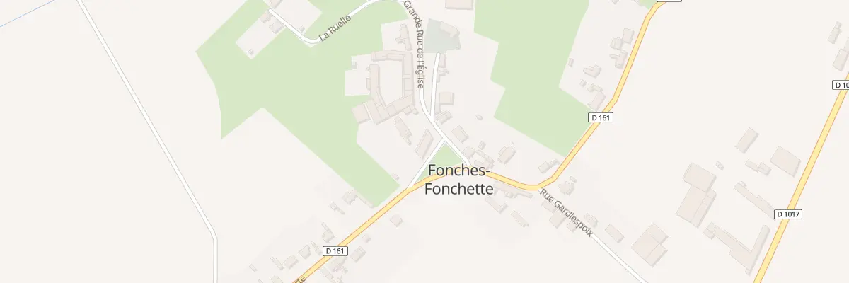 Plan du 1 Gr Grande Rue de l’Eglise à Fonches-Fonchette