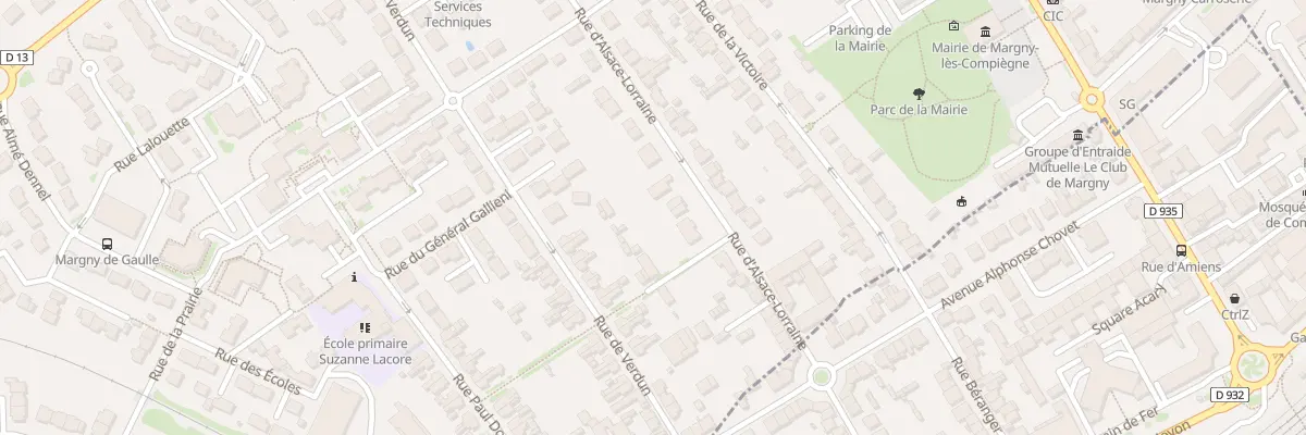 Plan du 131 Rue Alsace Lorraine à Margny-lès-Compiègne