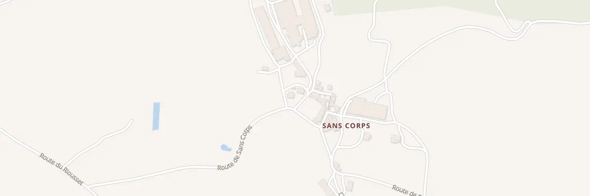 Plan du 5079A Sans Corps aux Costes-Gozon