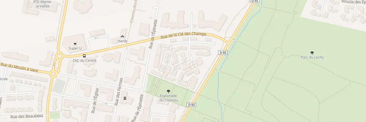 Plan du 5 Rue de la Cle des Champs à Magny-le-Hongre