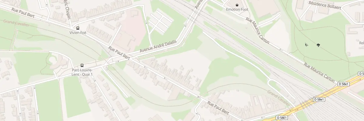 Plan du 50 Rue Paul Bert à Lens
