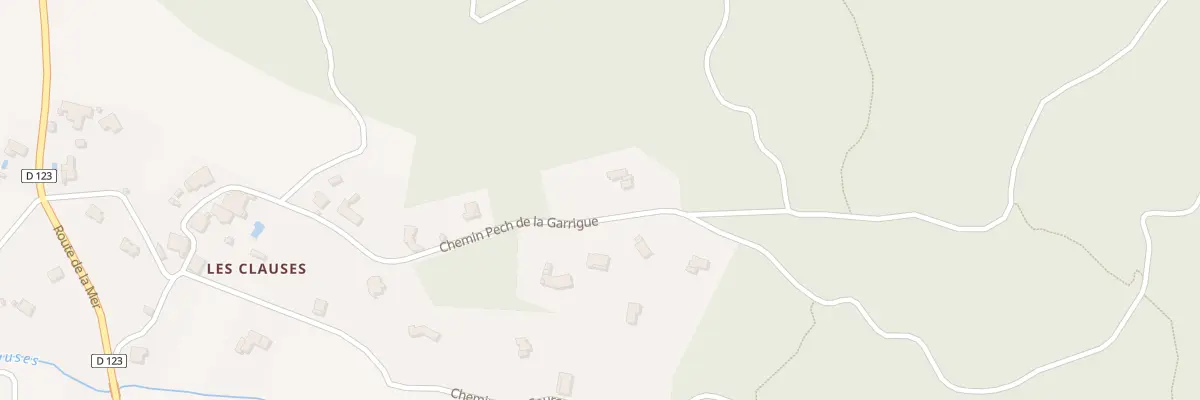 Plan du 9 Che Pech de la Garrigue à Montséret