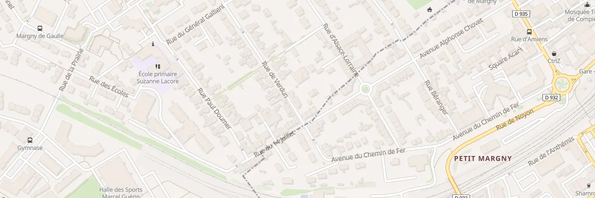 Plan du 34 Rue de Verdun à Margny-lès-Compiègne
