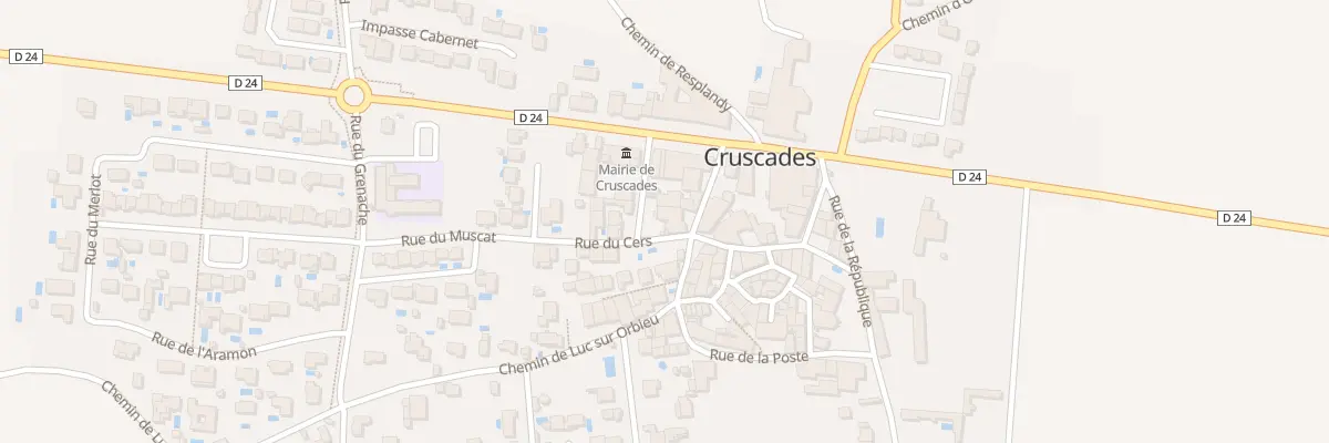 Plan du 3 Rue du Cers à Cruscades
