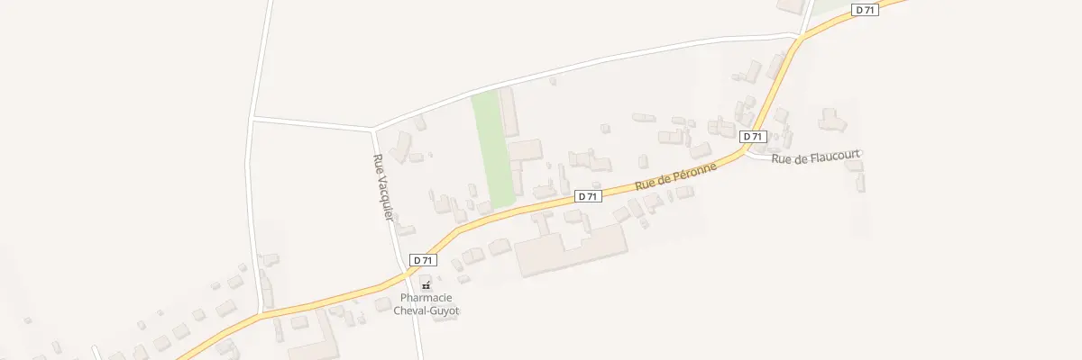 Plan du 51 Rue de Péronne à Dompierre-Becquincourt