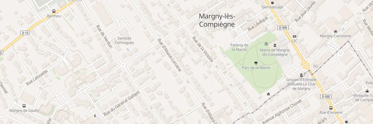 Plan du 208 Rue Alsace Lorraine à Margny-lès-Compiègne