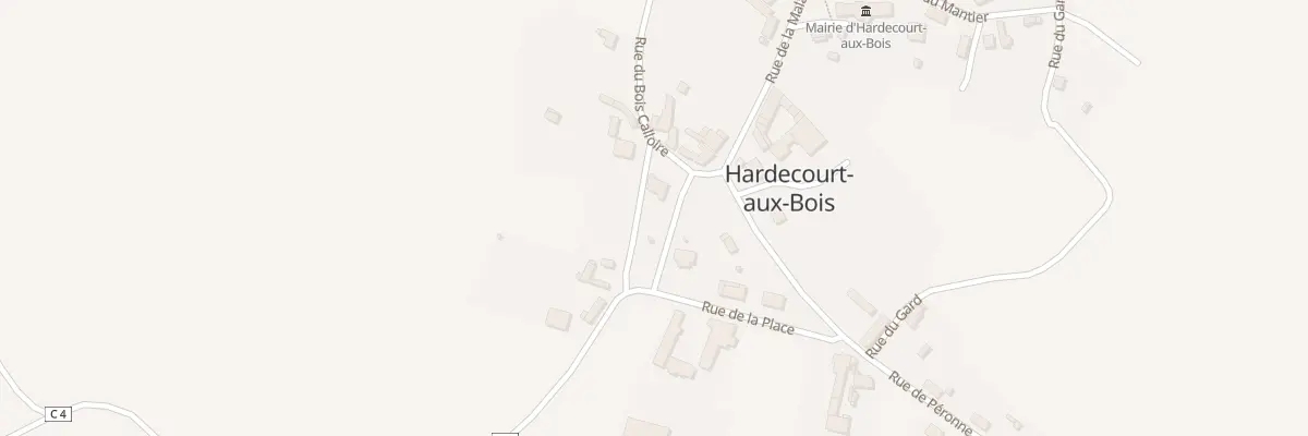 Plan du 1 Rue du Bois Calloire à Hardecourt-aux-Bois
