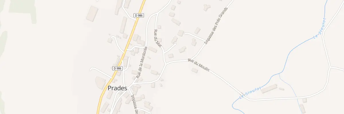 Plan du 5 Rue du Moulin Prades à Saint-Pierre-Roche