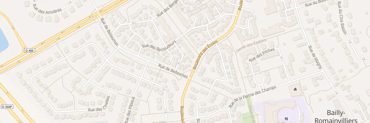 Plan du 6 Rue des Loquettes à Bailly-Romainvilliers