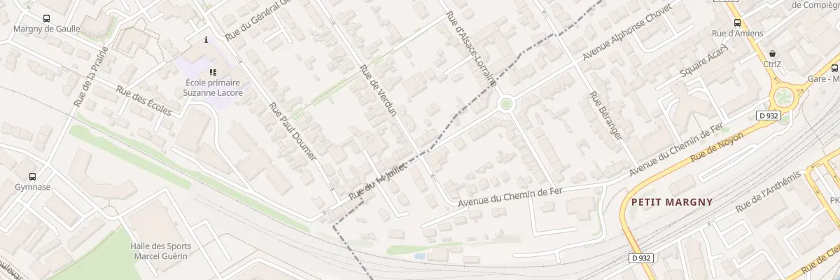 Plan du 20 Rue du 14 Juillet à Margny-lès-Compiègne
