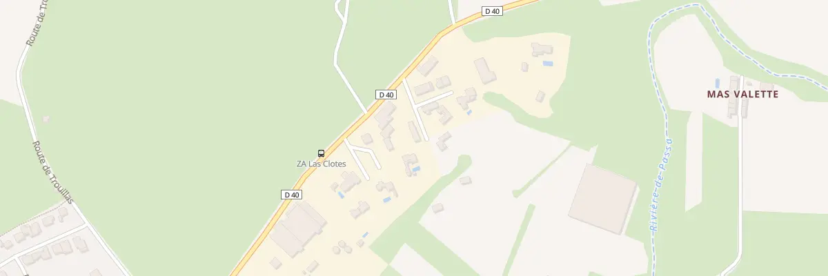 Plan du 6 Las Clotes à Passa