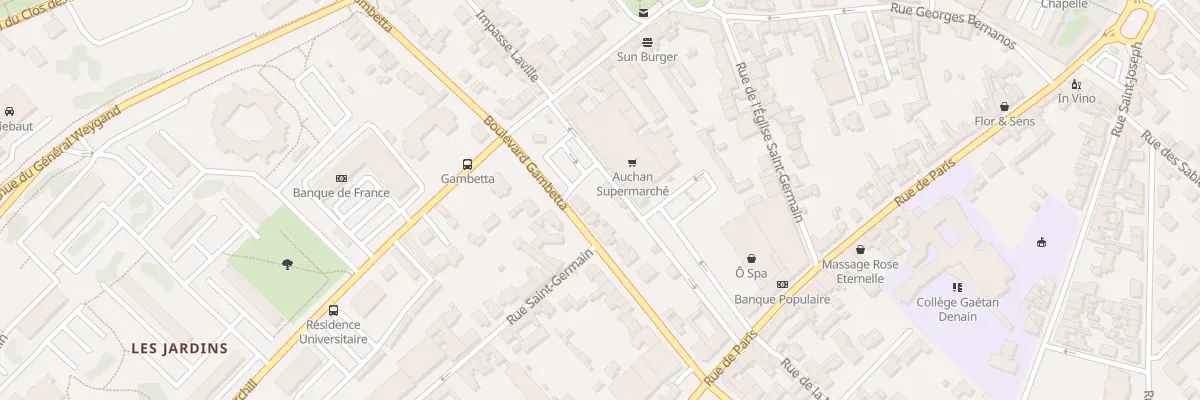 Plan du 27 Bd Gambetta à Compiègne